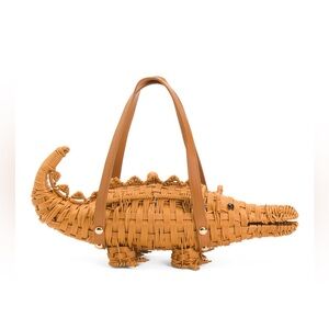 🌀ALESSIA BIANCHI CROCODILE CLUTCH - NWT